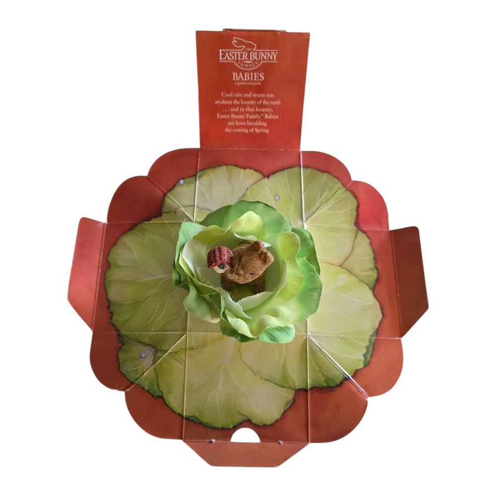 Easter Bunny family baby's Garden surprise bunny birdhouse NIB